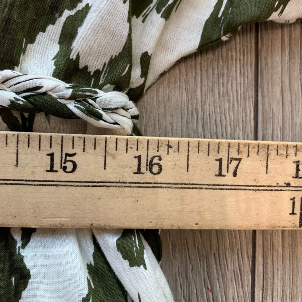 Misa Los Angeles‎ Maryam Dress Spring Ikat Green White Size Large - Picture 10 of 12